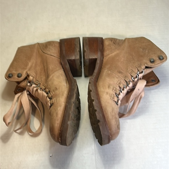 FRYE WOMENS TART PINK BOOTS GENUINE LEATHER ALTA HICKER BOOT IN DUSTY ROSE 9B - Picture 3 of 14